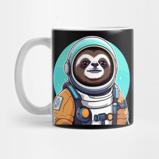 Sloth Astronaut Illustration by FluffigerSchuh